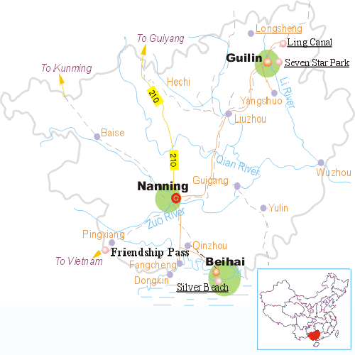 Map of Guilin